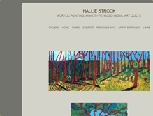Tablet Screenshot of halliestrock.com